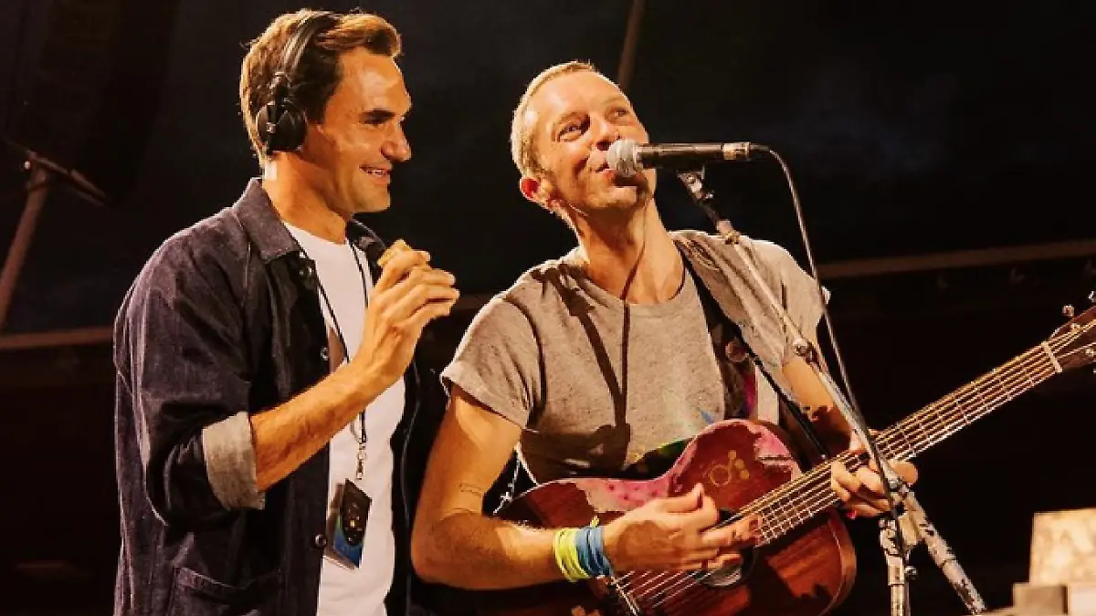 Coldplay y Roger Federer